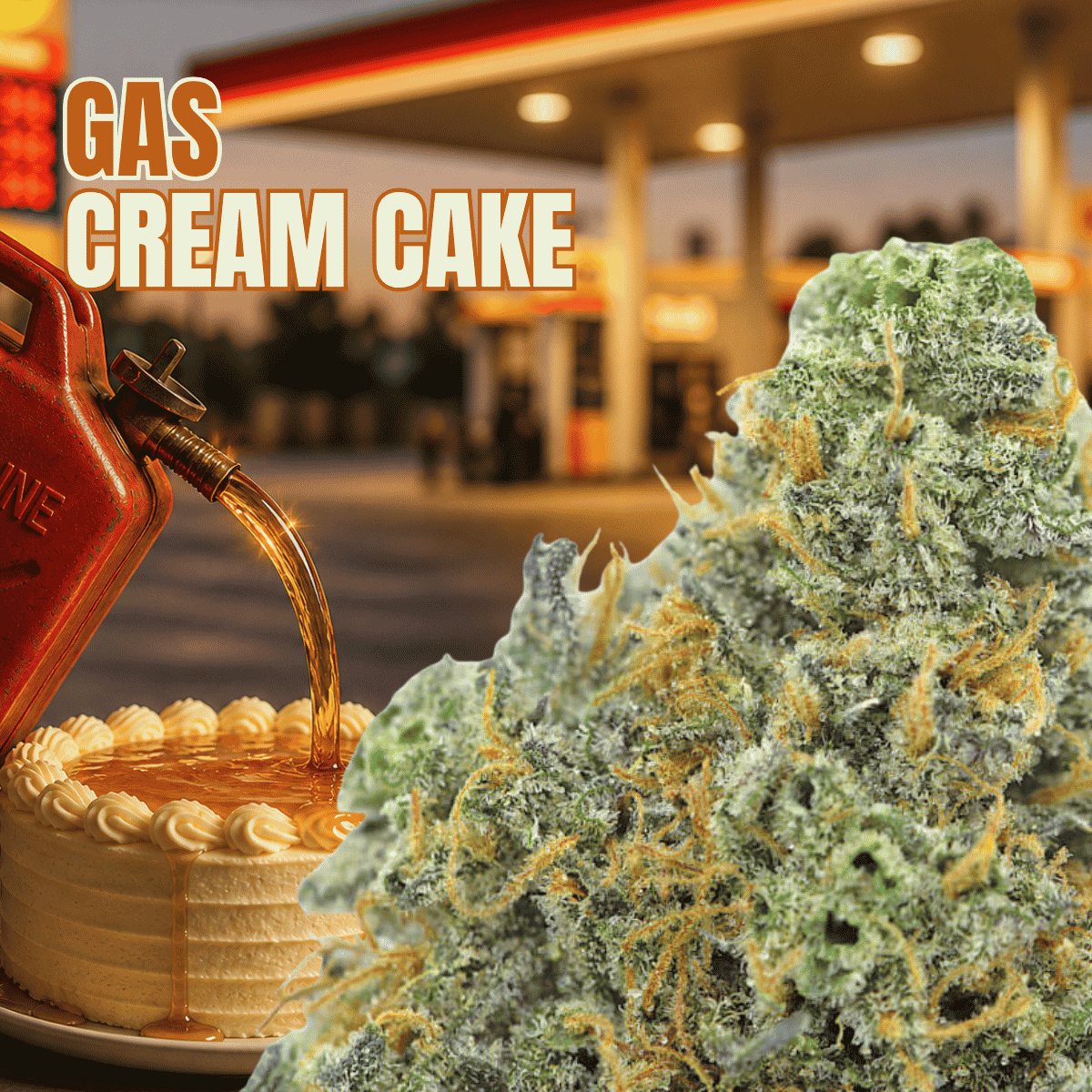 Gas Cream Cake